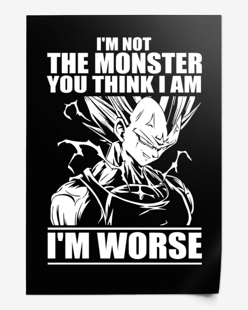 Print Im not the monster