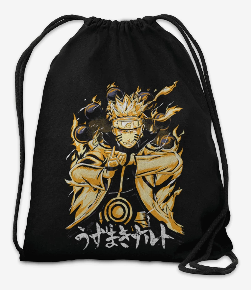 Mochila Negro de Chakra Nueve Colas