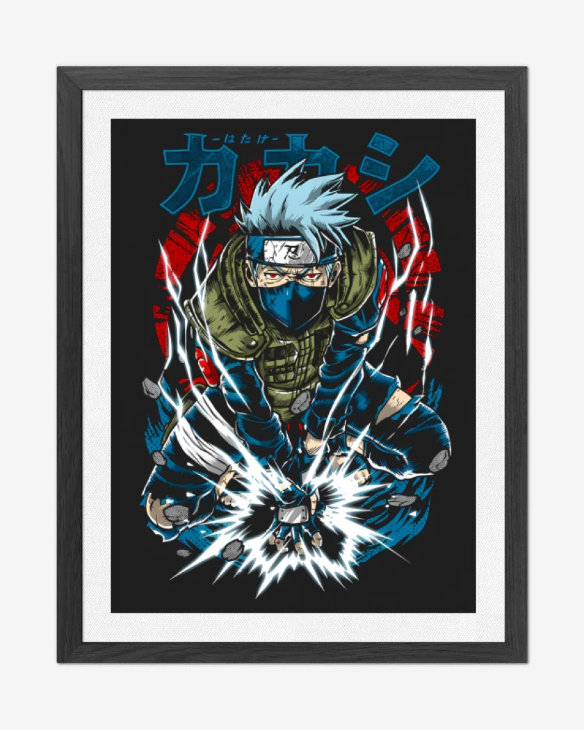 Cuadro decorativo Negro de Kakashi Hatake