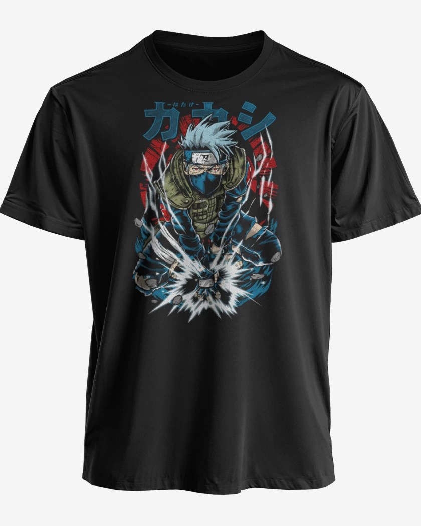 Polera premium Negro de Kakashi Hatake