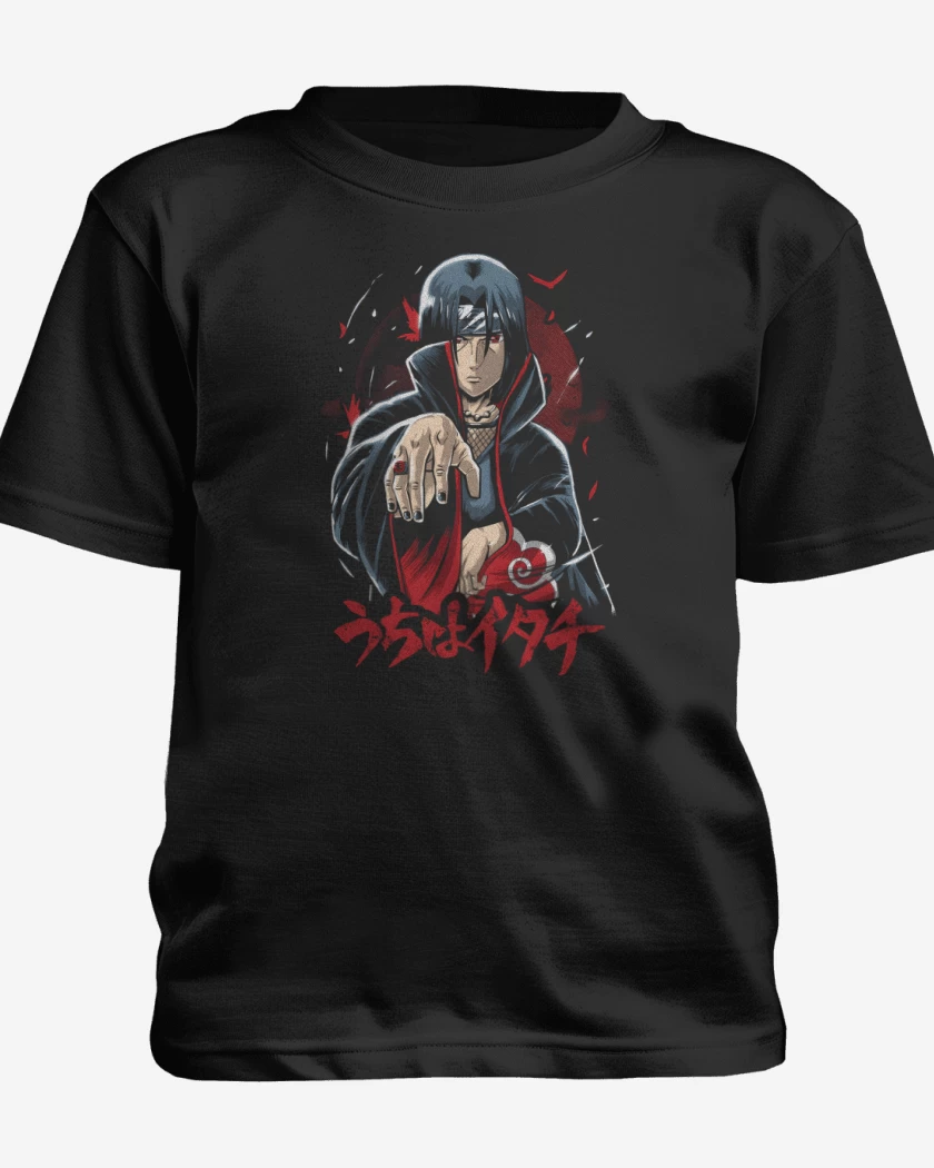 Polera de niño Negro de Uchiha Itachi