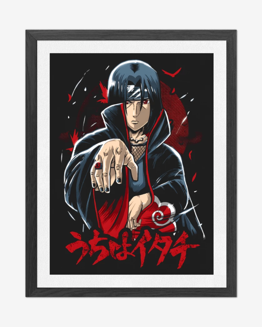 Cuadro decorativo Negro de Uchiha Itachi
