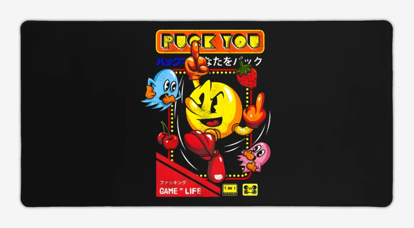 Mouse pad Gamer Negro de Puck You 