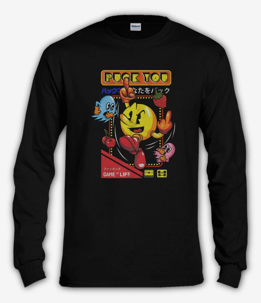 Polera manga larga Negro de Puck You 