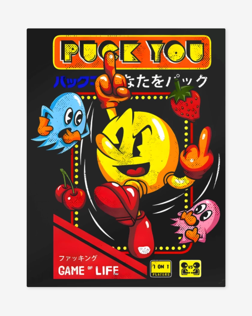 Print metalico Negro de Puck You 