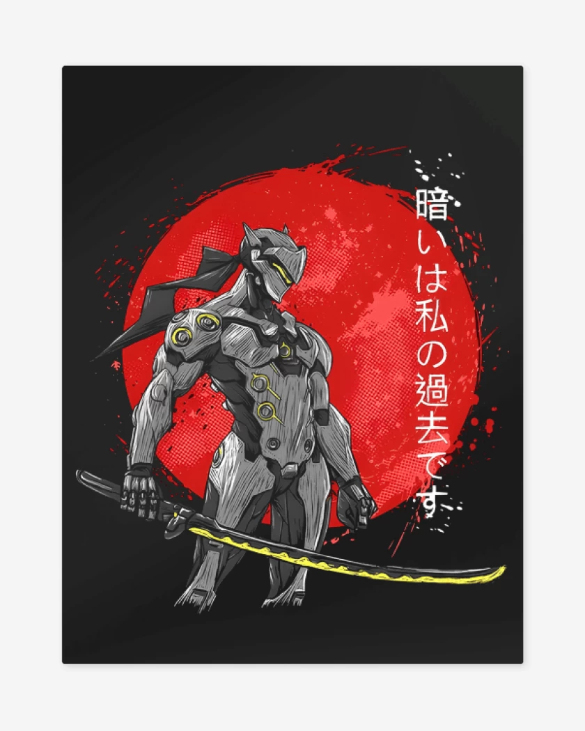 Print metalico Negro de Genji 2