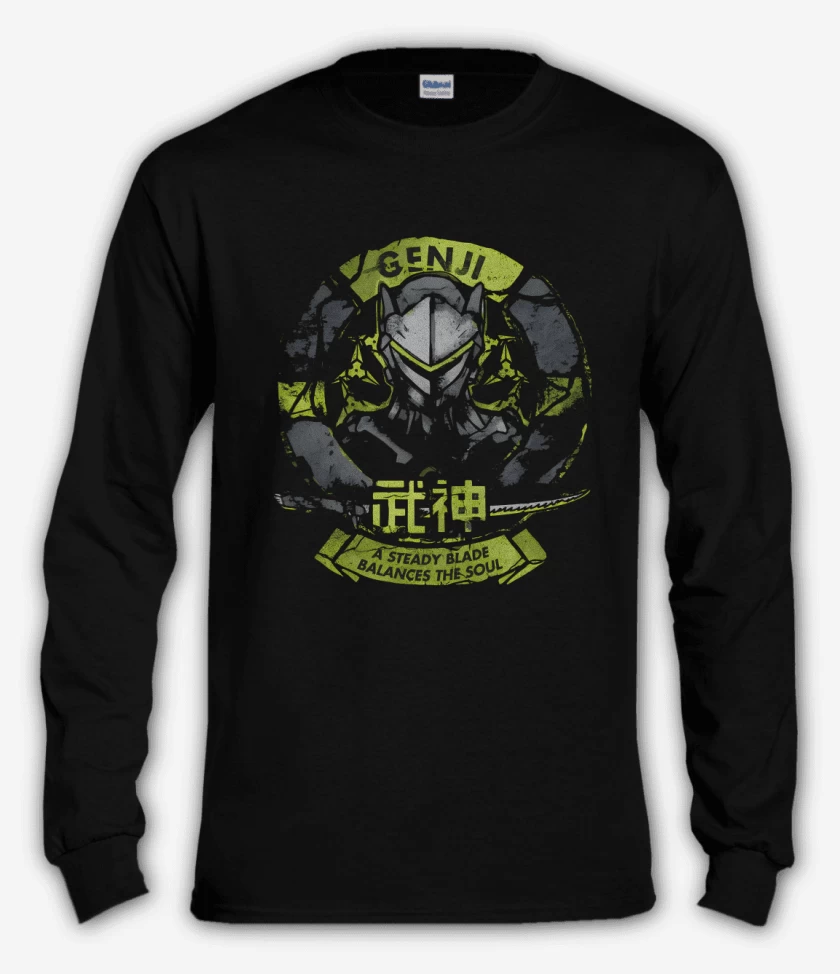 Polera manga larga Negro de Genji 3 