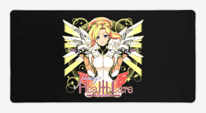 Mouse pad Gamer Negro de Mercy 2