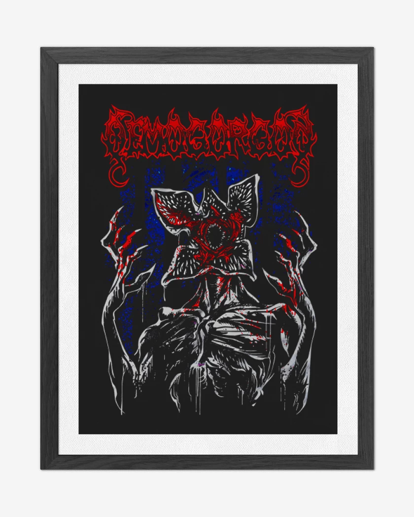 Cuadro decorativo Negro de Demogorgon