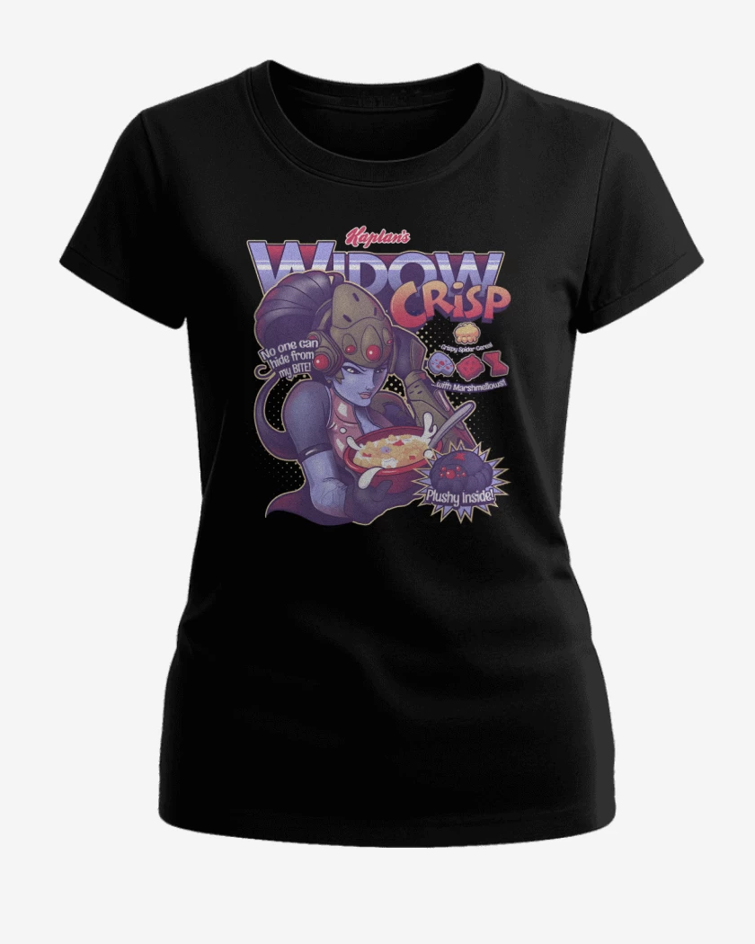 Polera de Mujer Negro de Widow Cereal 