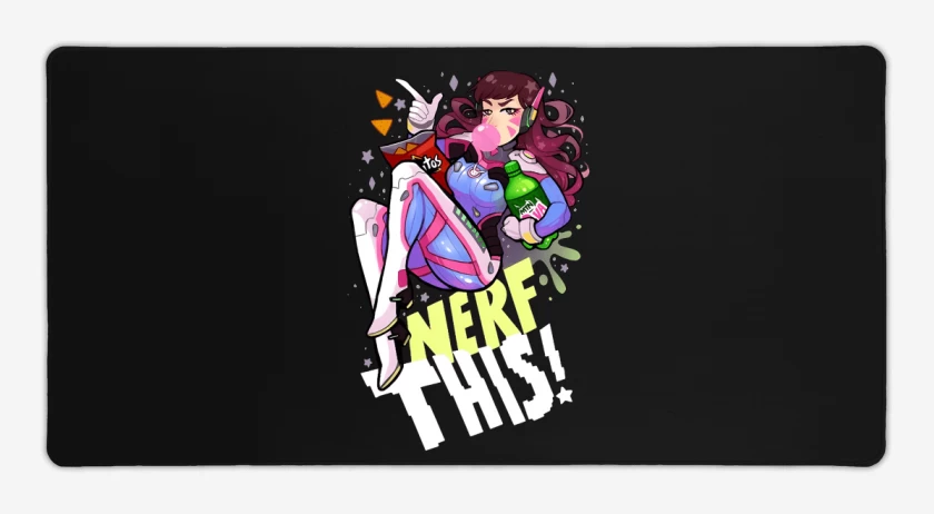 Mouse pad Gamer Dva Nerf This