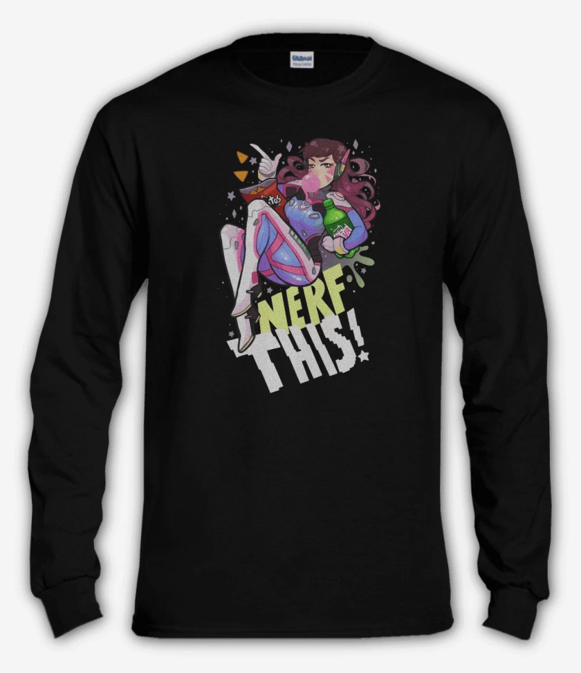Polera manga larga Negro de Dva Nerf This