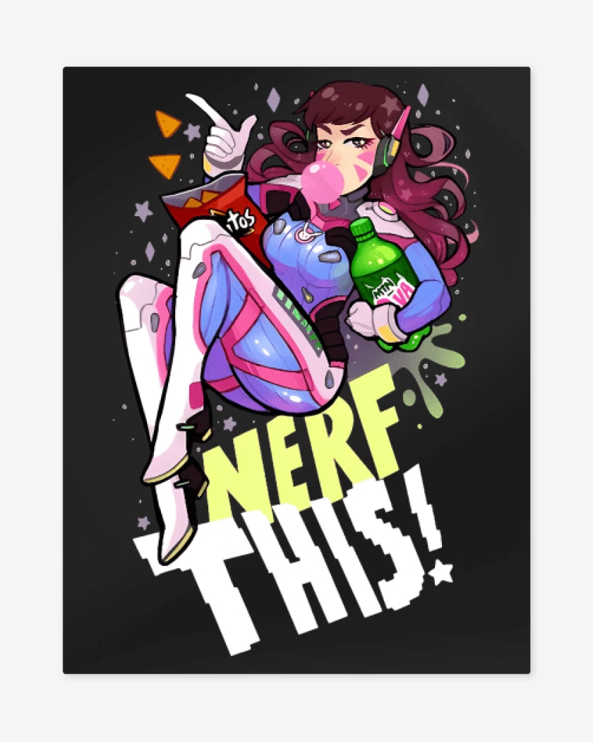 Print metalico Negro de Dva Nerf This