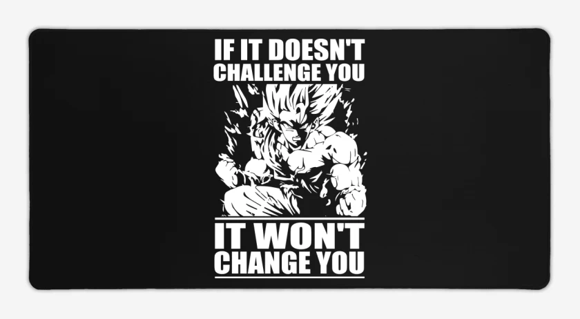 Mouse pad Gamer Negro de If it doesnt challenge you