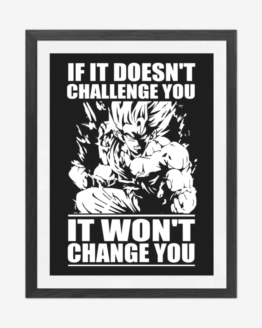 Cuadro decorativo Negro de If it doesnt challenge you