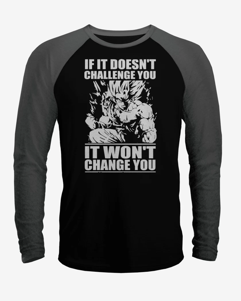 Polera Raglan If it doesnt challenge you