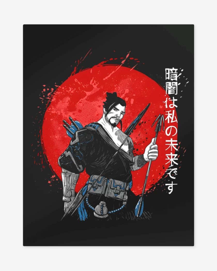 Print metalico Negro de Hanzo 2