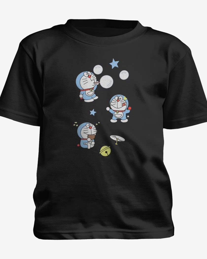 Polera de niño Negro de Doraemon