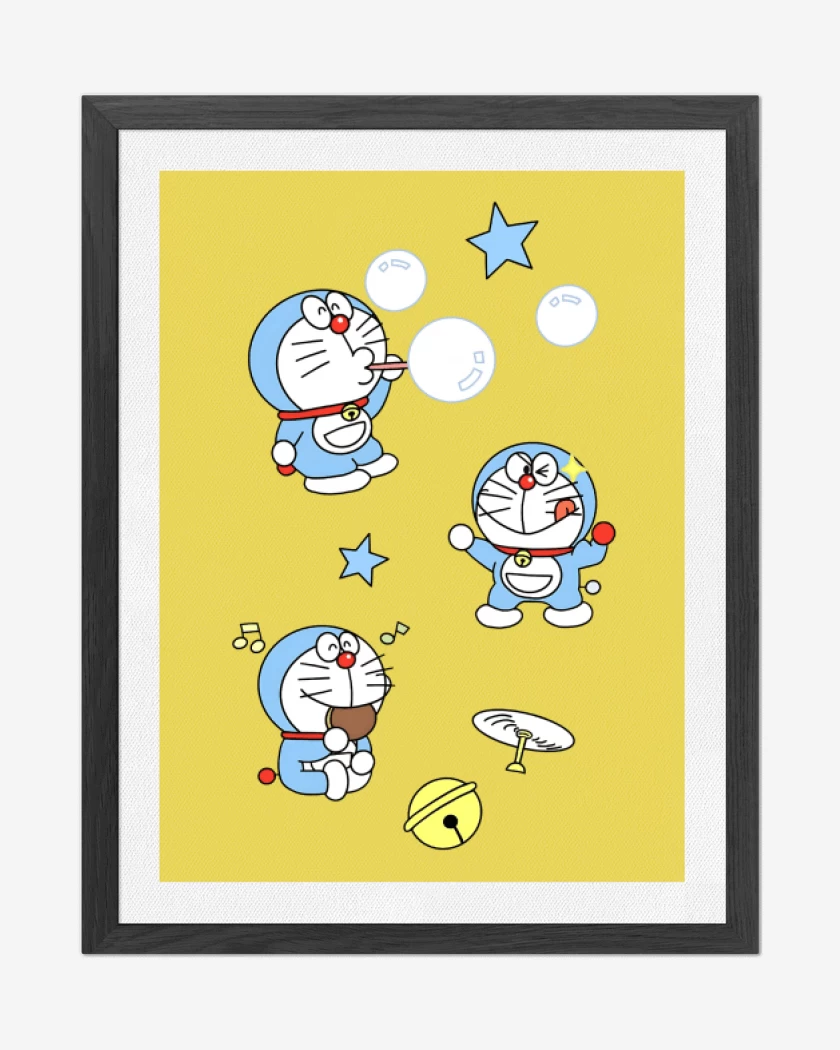 Cuadro decorativo Amarillo de Doraemon
