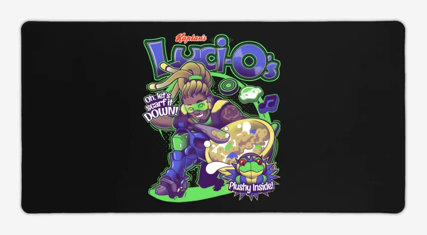 Mouse pad Gamer Negro de Lucio cereal 
