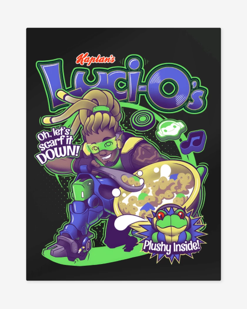 Print metalico Negro de Lucio cereal 