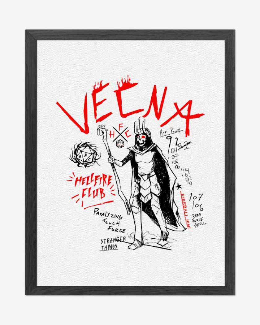 Cuadro decorativo Blanco de Vecna RPG