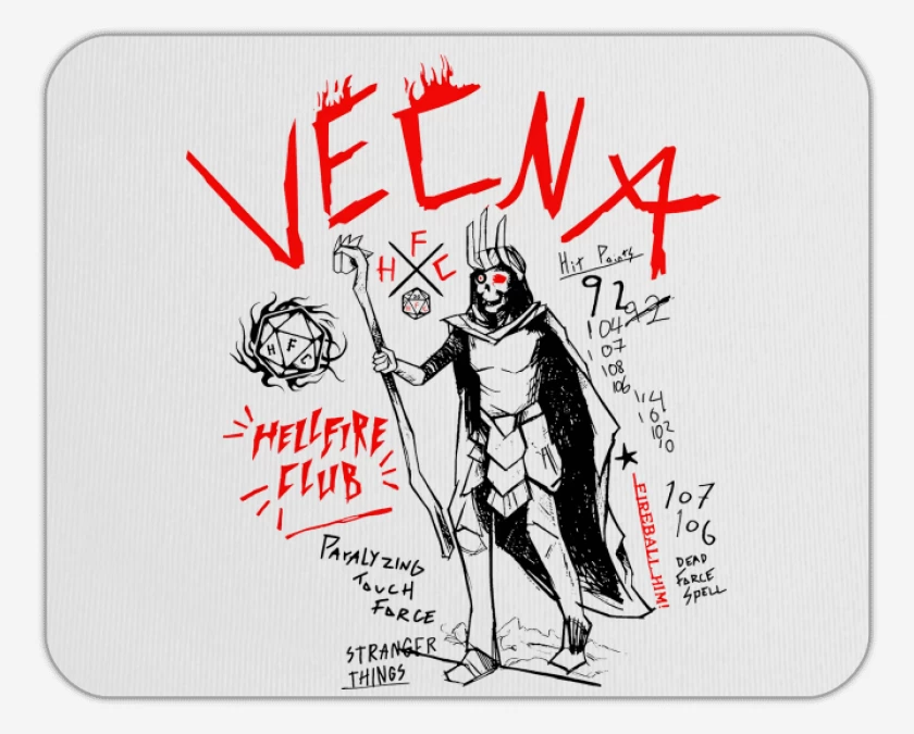 Mousepad Blanco de Vecna RPG