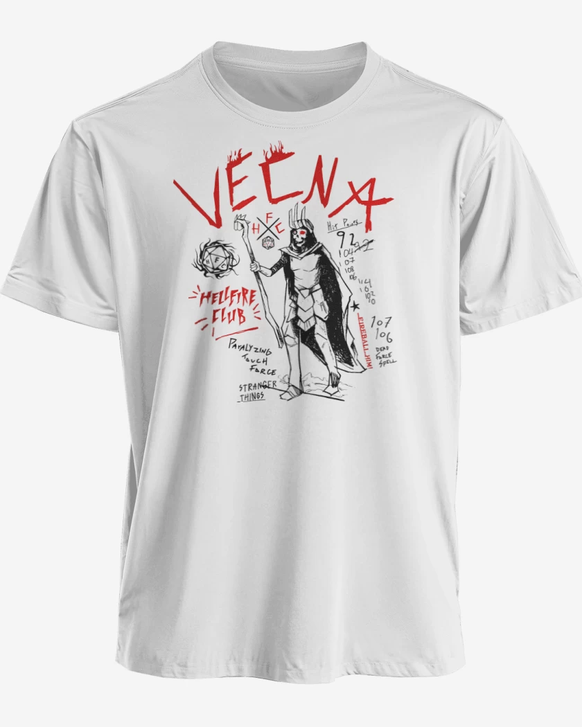 Polera premium Blanco de Vecna RPG