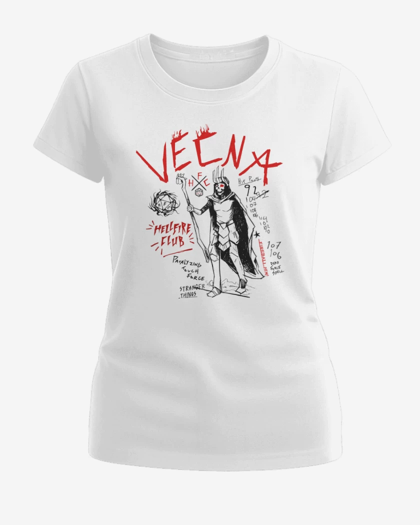 Polera de Mujer Blanco de Vecna RPG