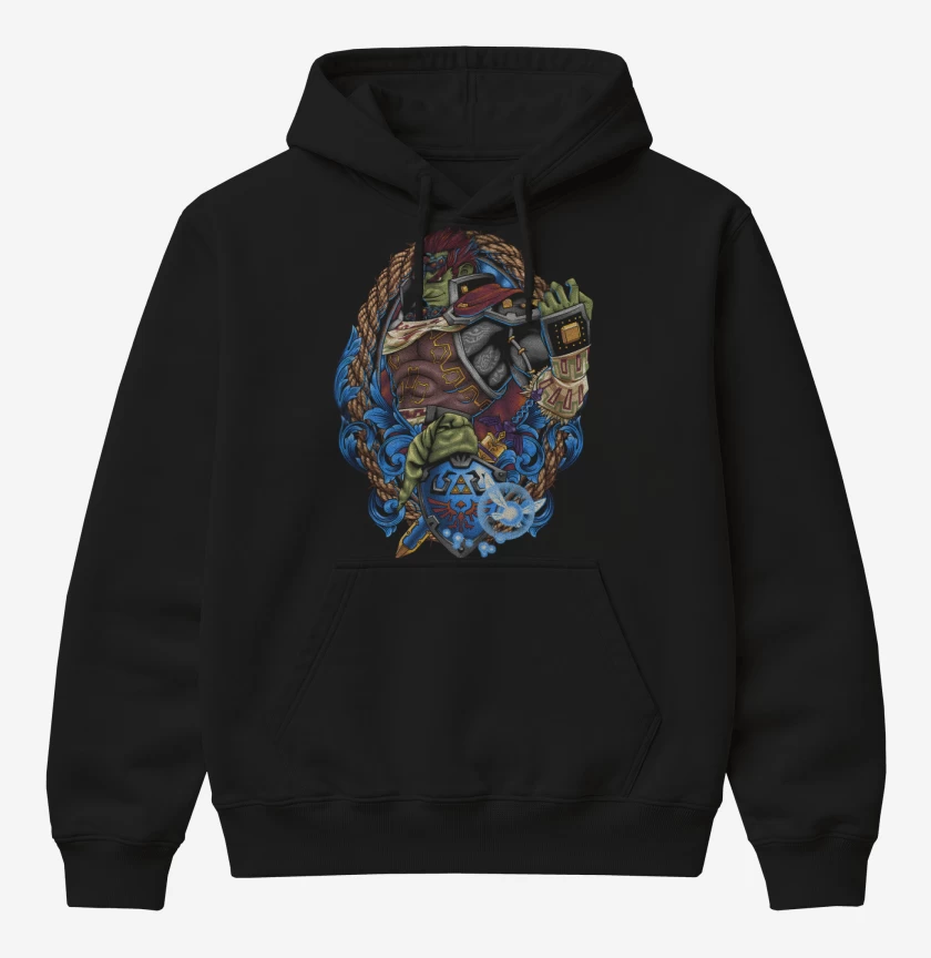 Poleron Canguro básico Negro de Ganondorf