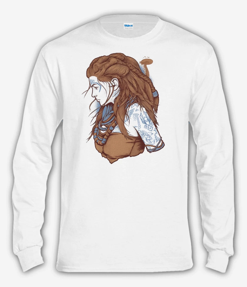 Polera manga larga Blanco de Horizon