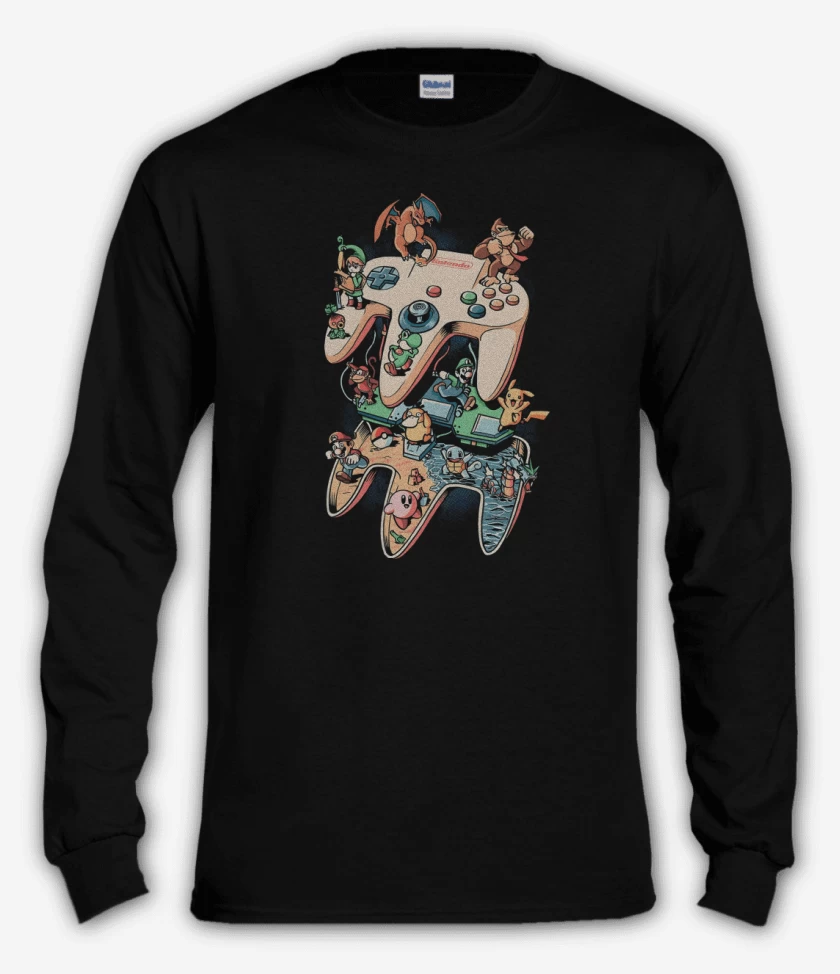 Polera manga larga Nintendo 64