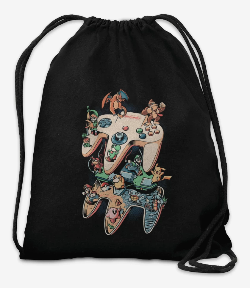 Mochila Negro de Nintendo 64