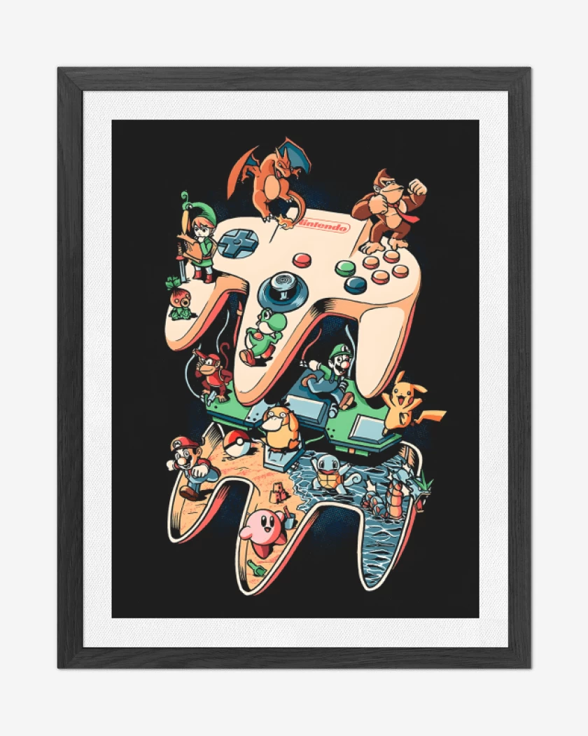 Cuadro decorativo Nintendo 64