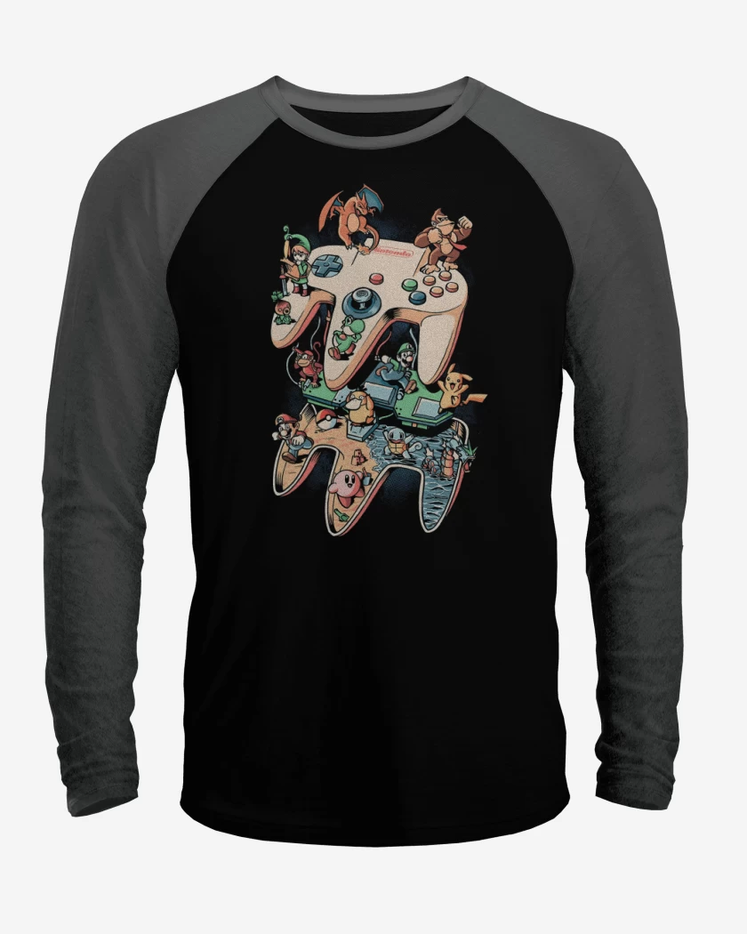 Polera Raglan Nintendo 64