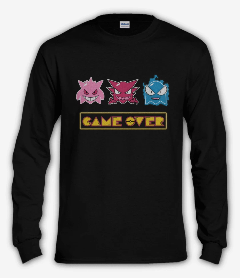 Polera manga larga Negro de Ghost Over