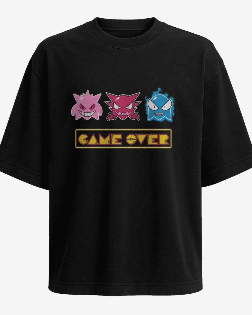 Polera Oversize Negro de Ghost Over
