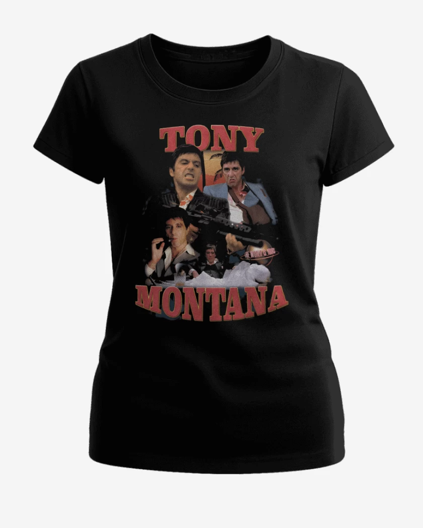 Polera de Mujer Negro de Tony Montana
