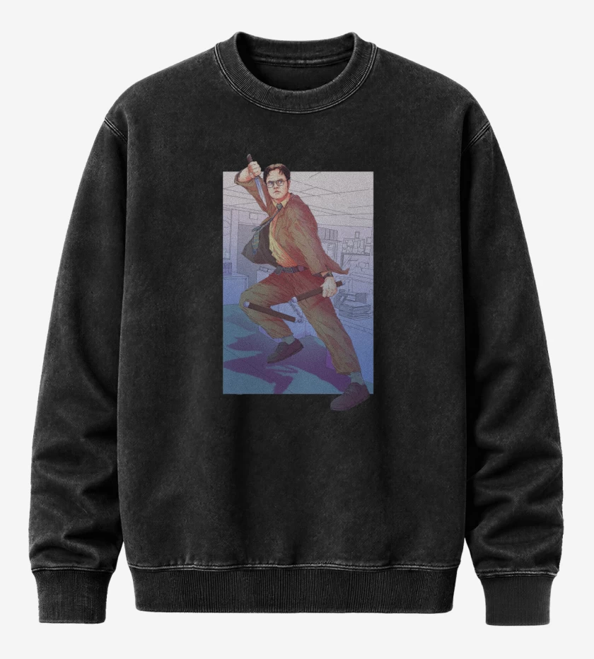 Poleron Polo Acid Wash Negro de Perfect Crime
