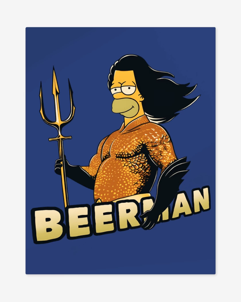 Print metalico Beerman