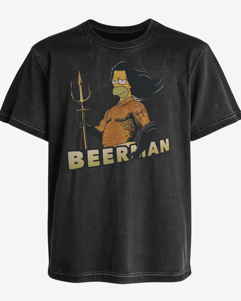 Polera desgastada Negro de Beerman