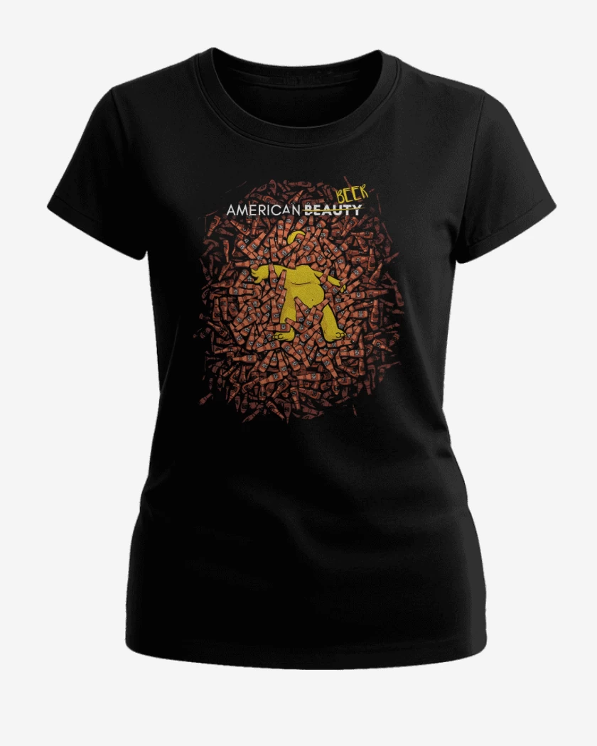 Polera de Mujer Negro de American Beer