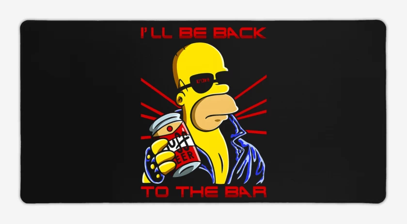 Mouse pad Gamer Negro de Homerator