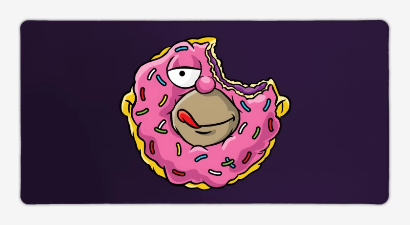 Mouse pad Gamer Morado de Homerrosquilla