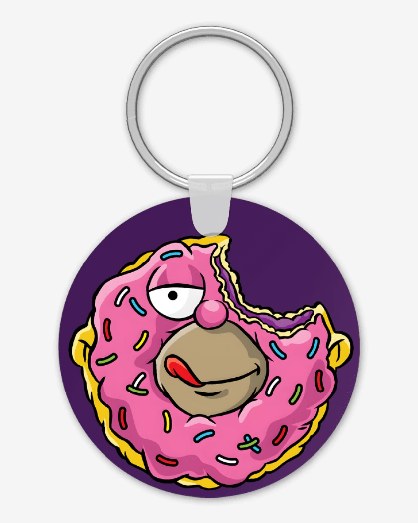 Llavero Morado de Homerrosquilla
