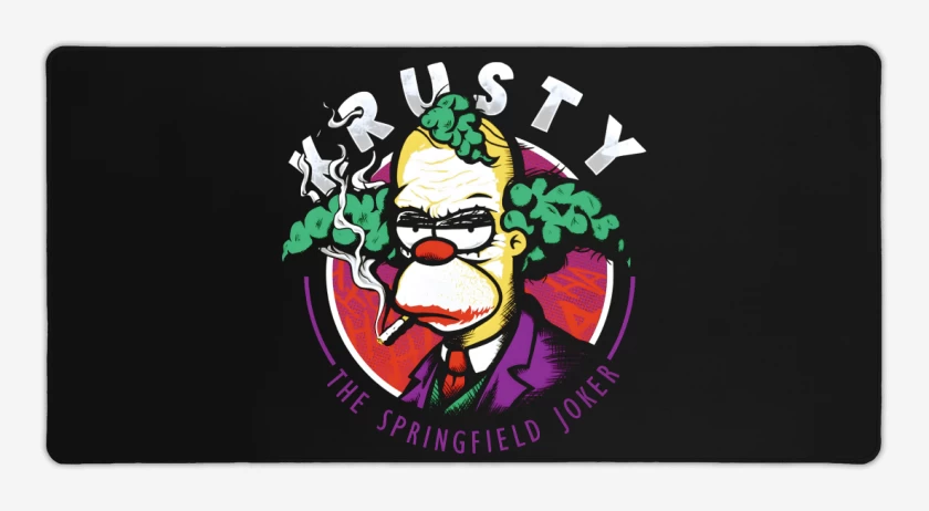 Mouse pad Gamer Negro de The Springfield Joker