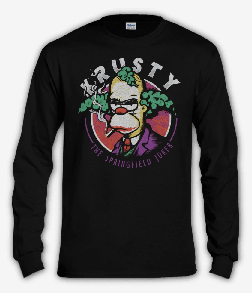Polera manga larga Negro de The Springfield Joker
