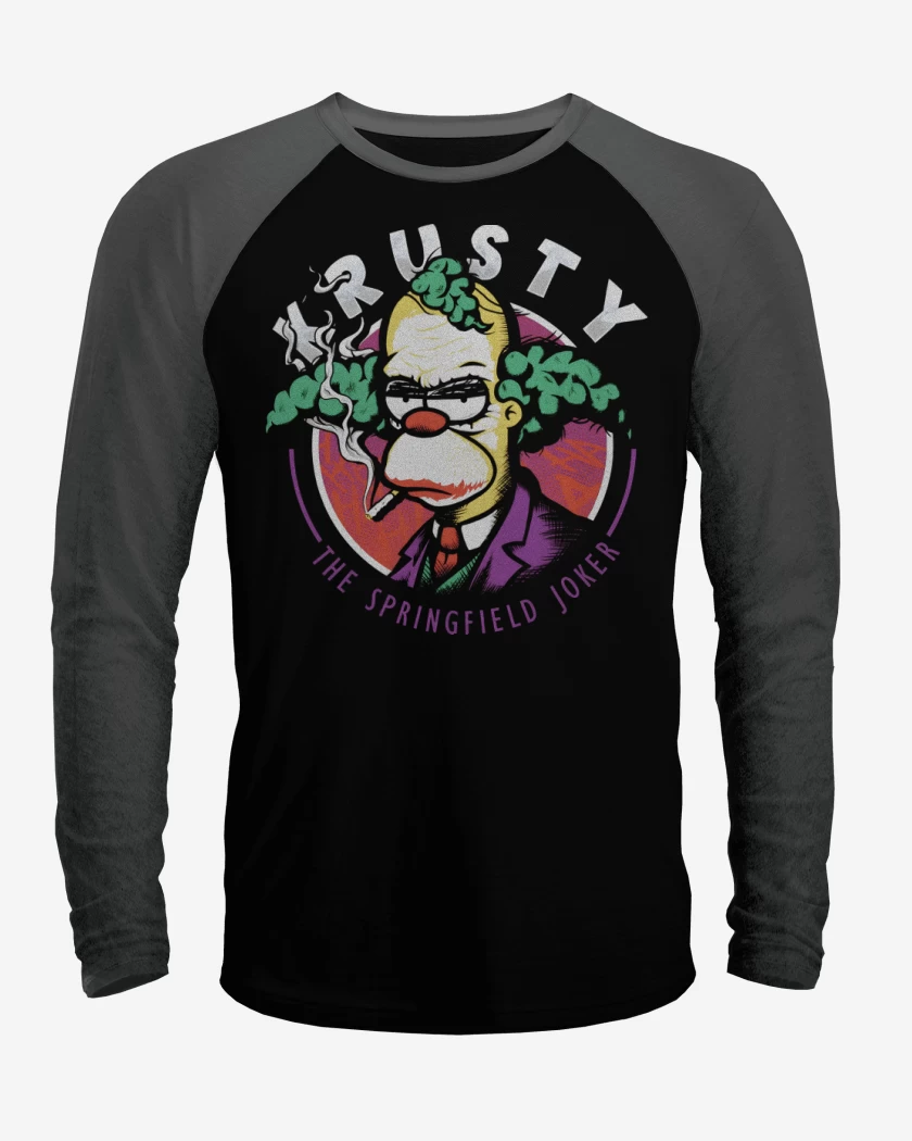 Polera Raglan Negro / Negro Heather de The Springfield Joker