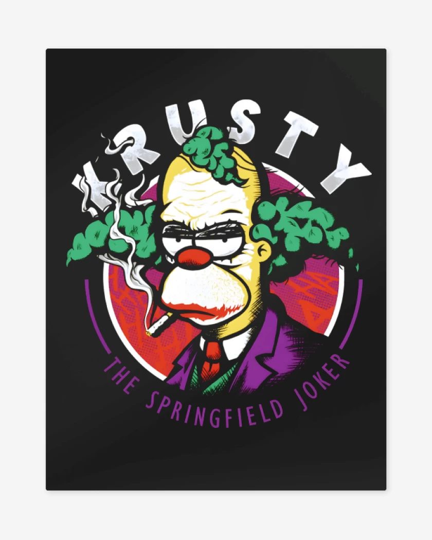 Print metalico Negro de The Springfield Joker