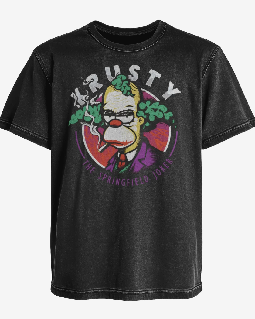 Polera desgastada Negro de The Springfield Joker